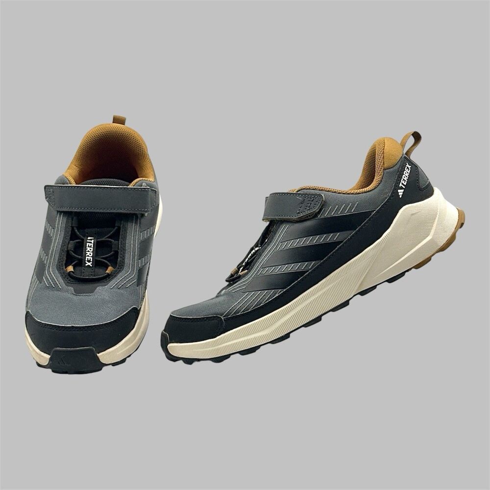 Adidas Terrex Trailmaker 2 Hiking Shoes Kids Size 6 Grey Bronze Hook Loop